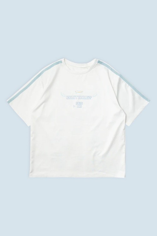 Camiseta Oversized Game Over en Blanco - ACDC Rag