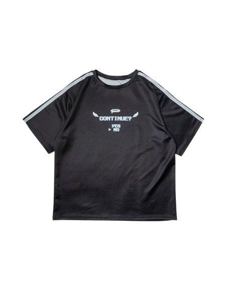 Camiseta Oversized Game Over en Negro - ACDC Rag