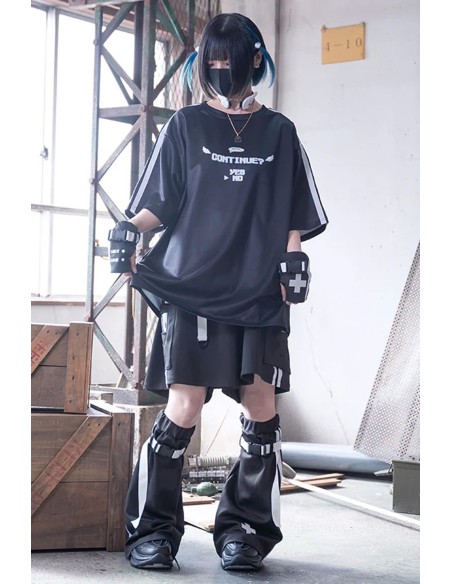 Camiseta Oversized Game Over en Negro - ACDC Rag