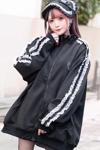 Chaqueta con Cremallera Magic Heart en Negro - ACDC Rag