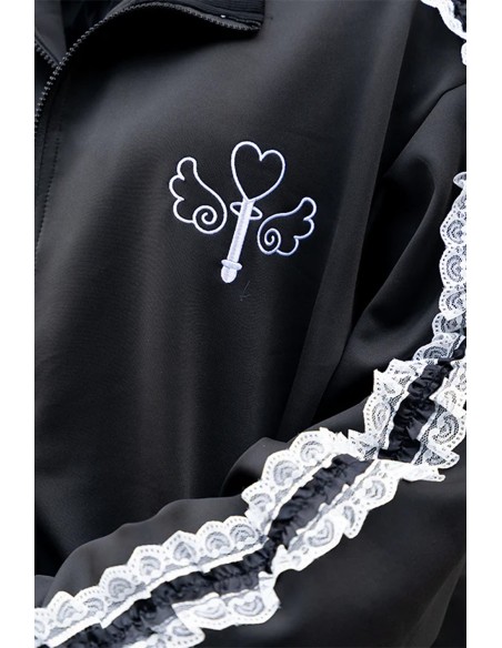 Chaqueta con Cremallera Magic Heart en Negro - ACDC Rag