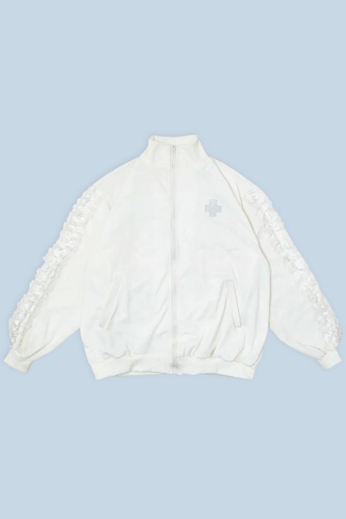 Chaqueta con Cremallera Healing Heart en Blanco - ACDC Rag