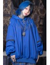 Sudadera Oversized Hell en Azul - Kuua Oyasumi x ACDC Rag