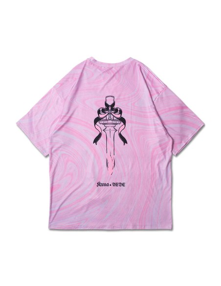 Heaven Pink Oversize T-Shirt - ACDC Rag x Kuua Oyasumi