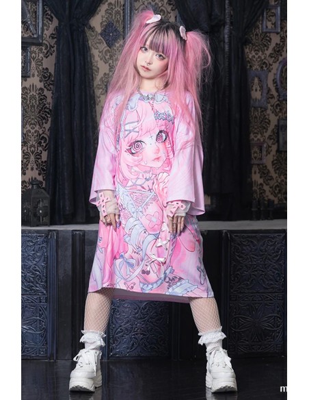 Heaven Pink Oversize T-Shirt - ACDC Rag x Kuua Oyasumi