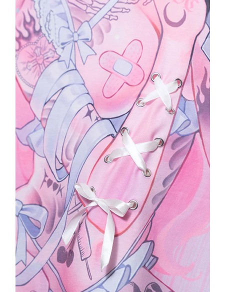 Heaven Pink Oversize T-Shirt - ACDC Rag x Kuua Oyasumi