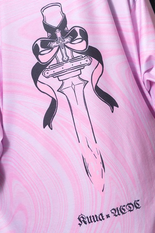 Camiseta Oversize Heaven en Rosa - ACDC Rag x Kuua Oyasumi