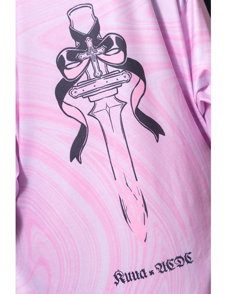 Camiseta Oversize Heaven en Rosa - ACDC Rag x Kuua Oyasumi