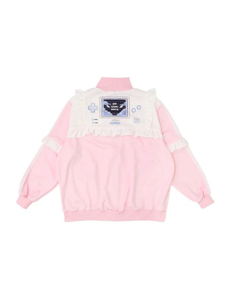 Chaqueta de Volantes GAME OVER en Rosa x Blanco - ACDC Rag