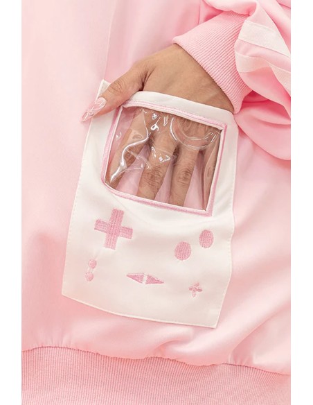 GAME OVER Ruffle Jacket in Pink x White - ACDC Rag