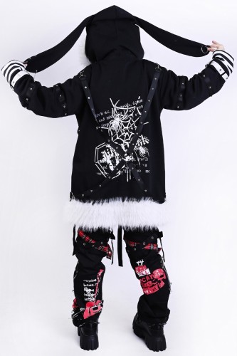 Skeleton Ruins Hooded Coat with Ears - Jill Punk 2