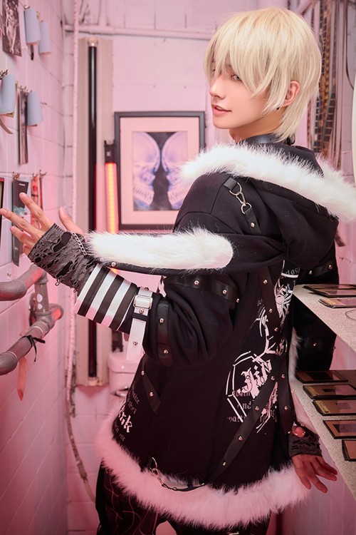 Skeleton Ruins Hooded Coat with Ears - Jill Punk