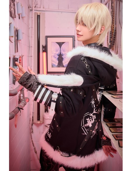 Skeleton Ruins Hooded Coat with Ears - Jill Punk