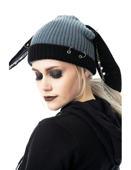 Gorro Bunny Negro x Gris - Cupcake Cult
