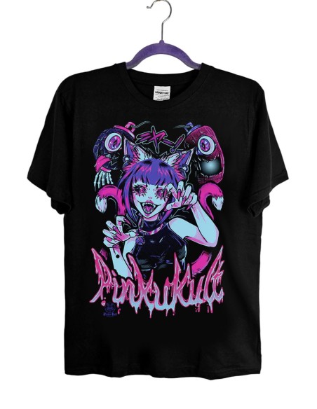 Nekomata T-Shirt - Pinku Kult