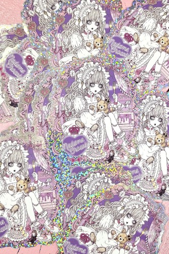 Yoh's Monochrome World x Madame Chocolat Glitter Sticker 2