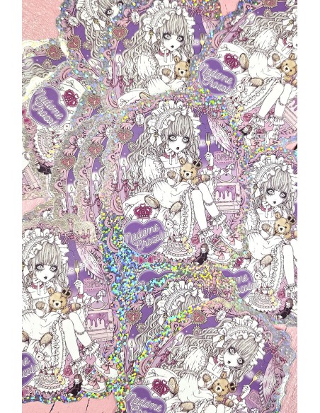 Sticker Glitter Holográfico Yoh's Monochrome World x Madame Chocolat