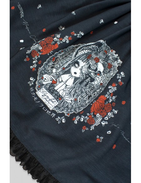 [PRE ORDER] Yoh's Monochrome World x Madame Chocolat - Vestido JSK Yasasii Yume Negro x Rojo