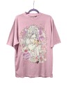 Camiseta Estilo Vintage Yoh's Monochrome World x Madame Chocolat - Rosa Dusty