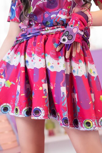 Mad B-Day Skirt in Fuchsia - ACDC RAG 2