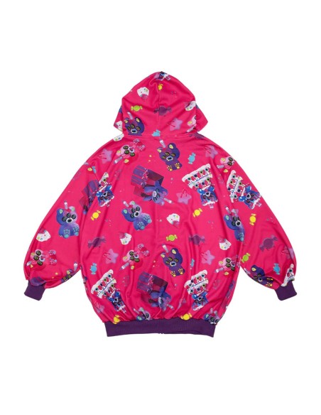 Chaqueta con Capucha Oversized Mad B-Day en Fucsia - ACDC RAG