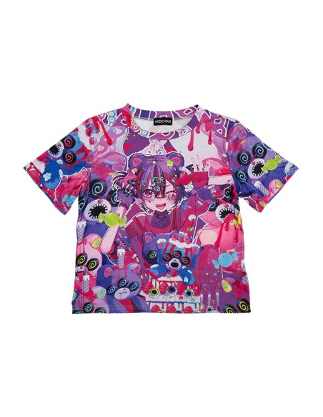 Camiseta Baby Tee Mad B-Day en Fucsia - ACDC RAG