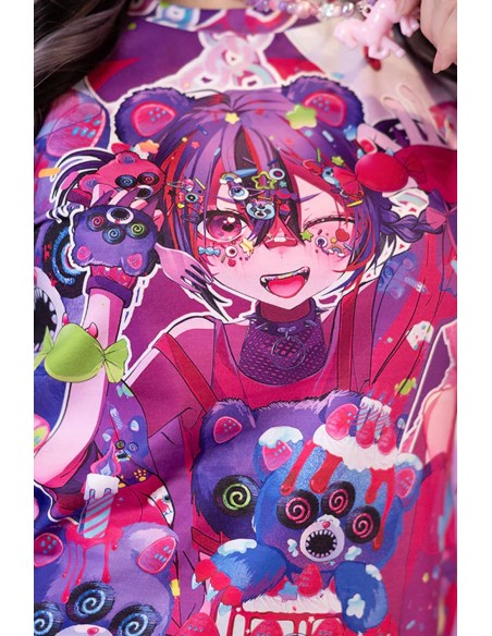 Camiseta Baby Tee Mad B-Day en Fucsia - ACDC RAG