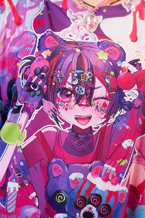 Camiseta Oversized Mad B-Day en Fucsia - ACDC Rag