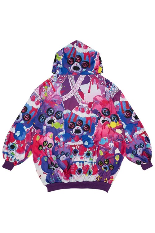 Oversized Mad B-Day Hoodie in Fuchsia - ACDC RAG