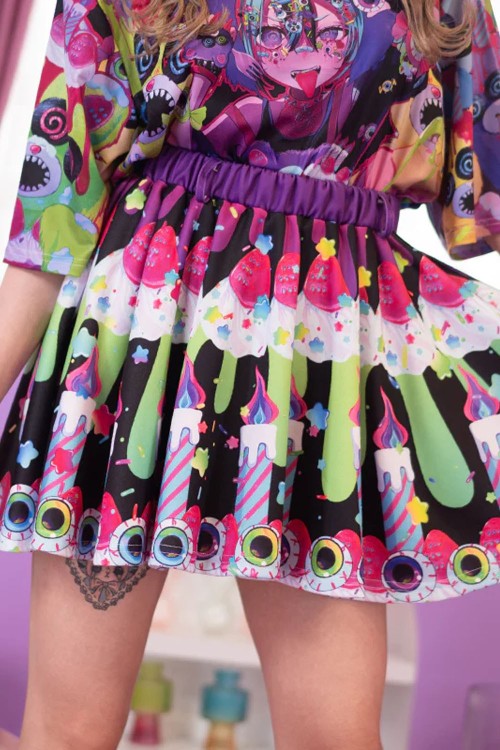 Mad B-Day Skirt in Black - ACDC RAG