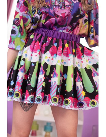 Mad B-Day Skirt in Black - ACDC RAG