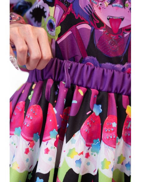 Mad B-Day Skirt in Black - ACDC RAG