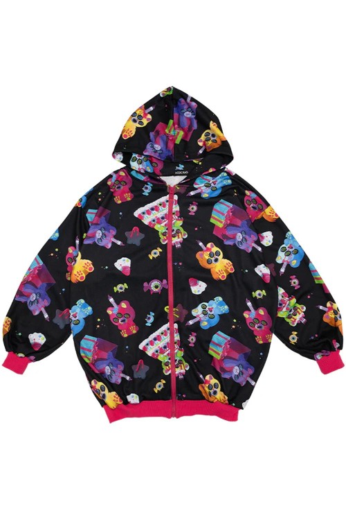 Chaqueta con Capucha Oversized Mad B-Day en Negro - ACDC RAG