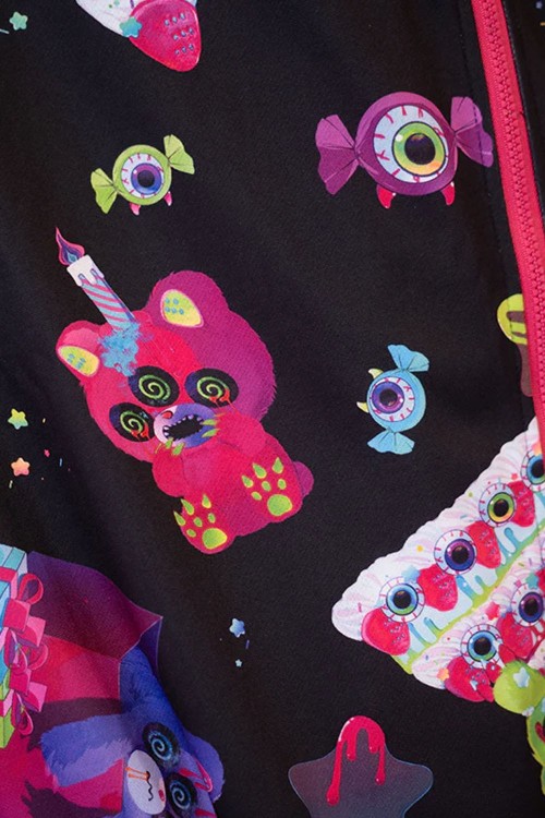 Chaqueta con Capucha Oversized Mad B-Day en Negro - ACDC RAG