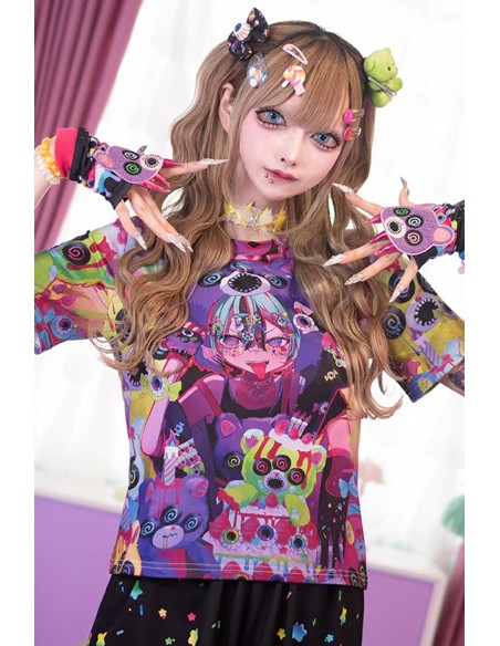 Camiseta Baby Tee Mad B-Day en Negro - ACDC RAG