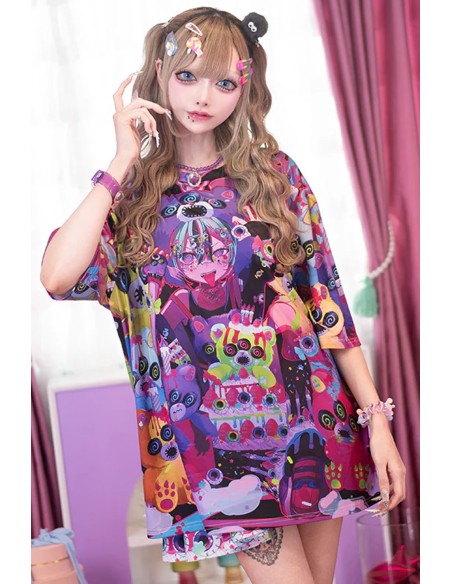 Camiseta Oversized Mad B-Day en Negro - ACDC Rag