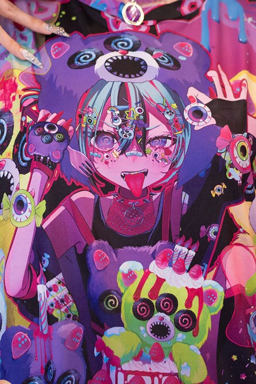 Camiseta Oversized Mad B-Day en Negro - ACDC Rag