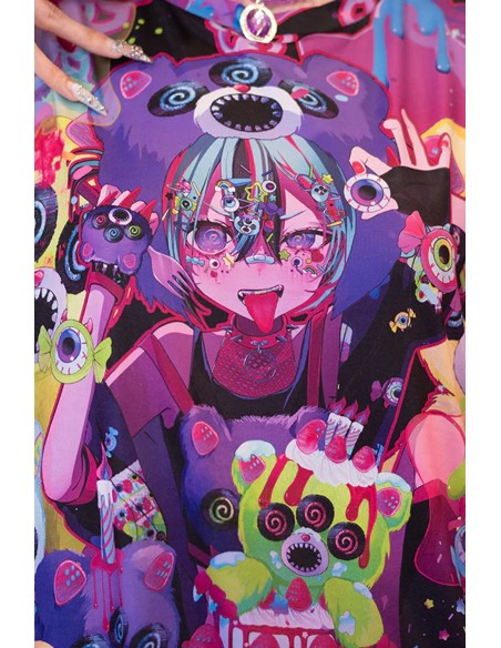 Camiseta Oversized Mad B-Day en Negro - ACDC Rag