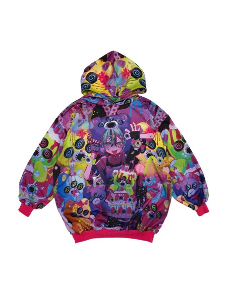 Sudadera con Capucha Oversized Mad B-Day en Negro - ACDC RAG