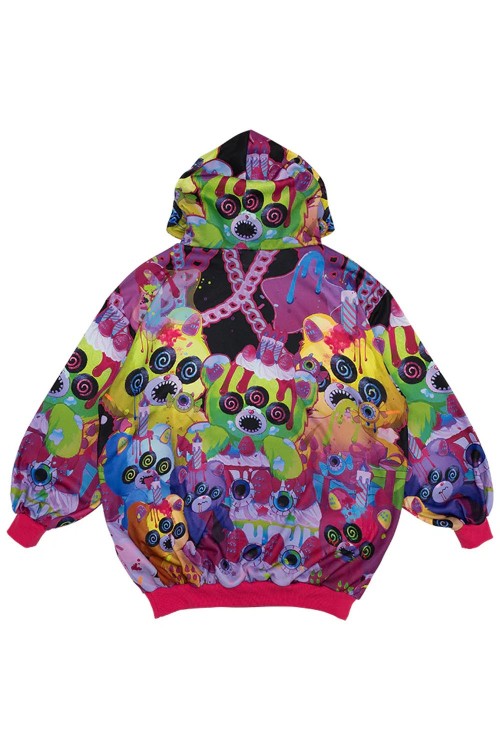 Oversized Mad B-Day Hoodie in Black - ACDC RAG