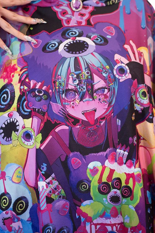 Oversized Mad B-Day Hoodie in Black - ACDC RAG