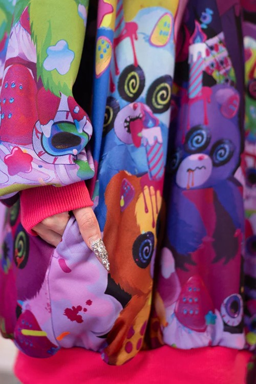 Oversized Mad B-Day Hoodie in Black - ACDC RAG