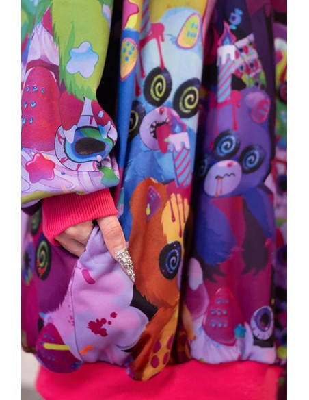 Oversized Mad B-Day Hoodie in Black - ACDC RAG