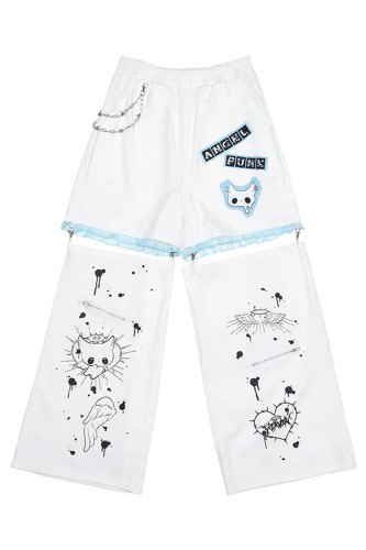 Pantalón Angel Punk en Blanco x Azul - ACDC Rag 2