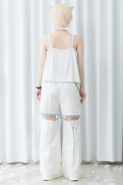 Pantalón Angel Punk en Blanco x Azul - ACDC Rag