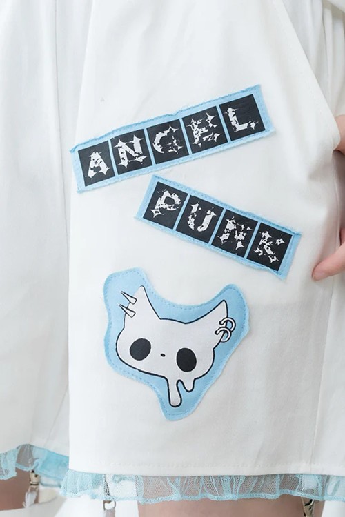 Pantalón Angel Punk en Blanco x Azul - ACDC Rag