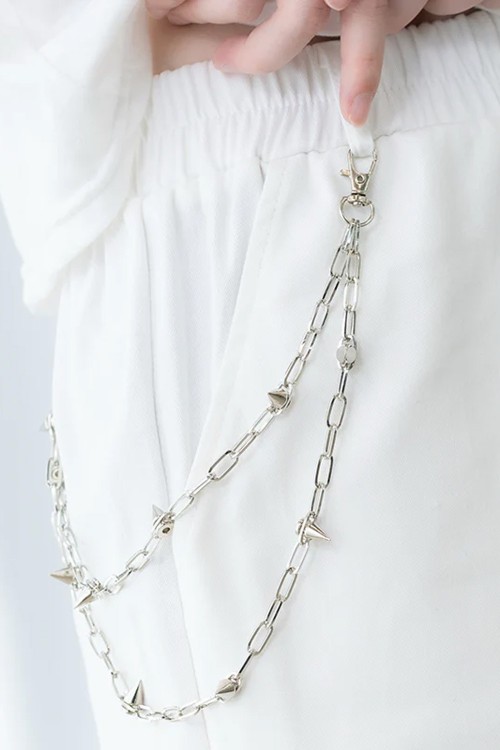 Angel Punk Pants in White x Blue - ACDC Rag