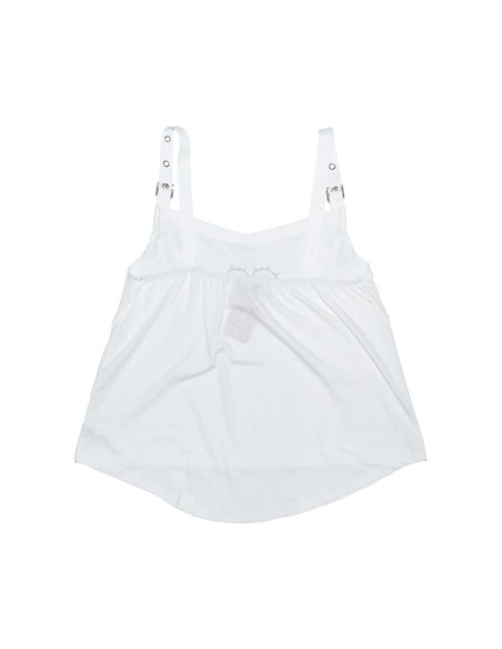 Angel Punk Tank Top in White - ACDC RAG