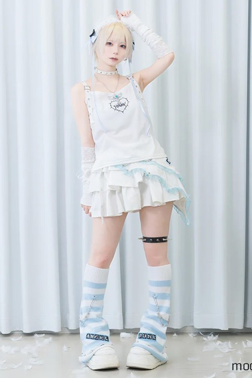 Camiseta de Tirantes Angel Punk en Blanco - ACDC RAG