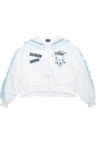 Seifuku Jacket in White x Blue - ACDC Rag 2